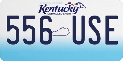 KY license plate 556USE