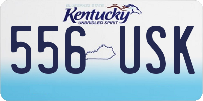 KY license plate 556USK