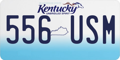 KY license plate 556USM