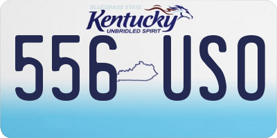 KY license plate 556USO
