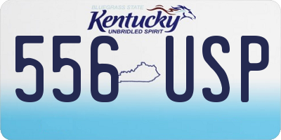 KY license plate 556USP