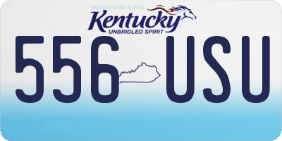 KY license plate 556USU