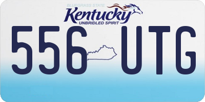 KY license plate 556UTG