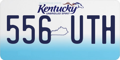 KY license plate 556UTH