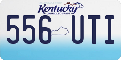 KY license plate 556UTI