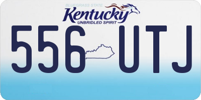 KY license plate 556UTJ