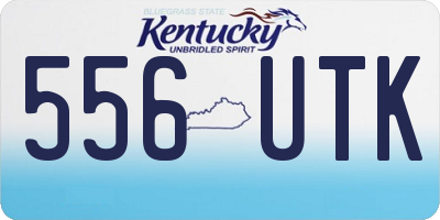 KY license plate 556UTK