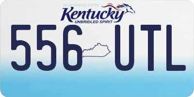 KY license plate 556UTL