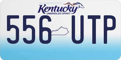 KY license plate 556UTP