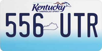 KY license plate 556UTR
