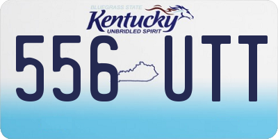 KY license plate 556UTT