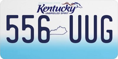 KY license plate 556UUG