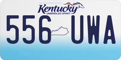 KY license plate 556UWA