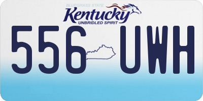 KY license plate 556UWH