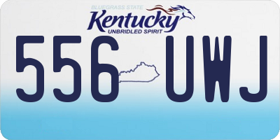 KY license plate 556UWJ