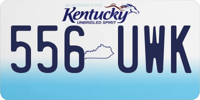 KY license plate 556UWK