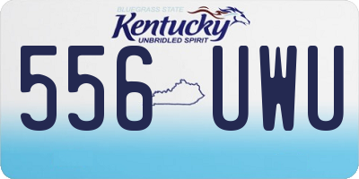 KY license plate 556UWU