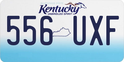 KY license plate 556UXF
