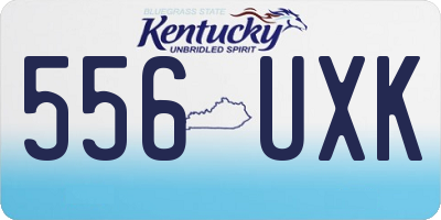 KY license plate 556UXK