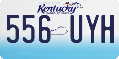 KY license plate 556UYH