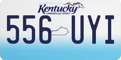 KY license plate 556UYI