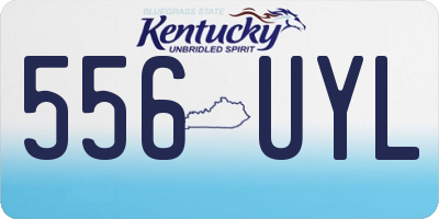 KY license plate 556UYL