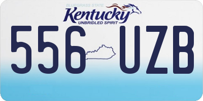KY license plate 556UZB