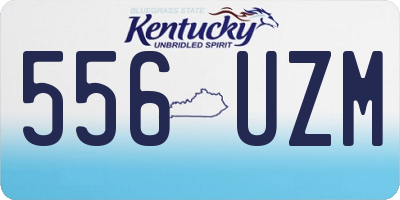 KY license plate 556UZM