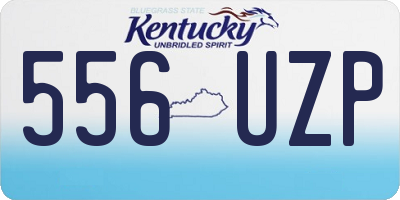 KY license plate 556UZP