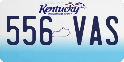 KY license plate 556VAS