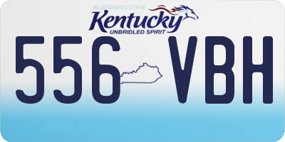 KY license plate 556VBH