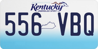 KY license plate 556VBQ