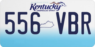 KY license plate 556VBR