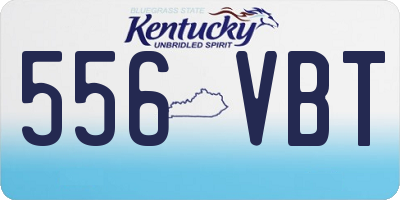 KY license plate 556VBT