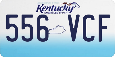 KY license plate 556VCF
