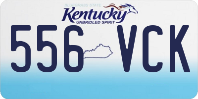 KY license plate 556VCK