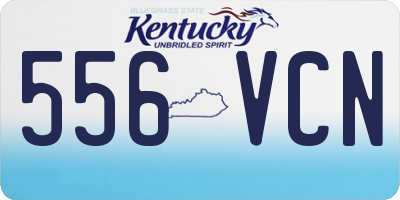 KY license plate 556VCN