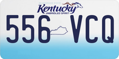 KY license plate 556VCQ