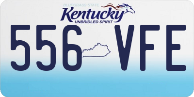 KY license plate 556VFE