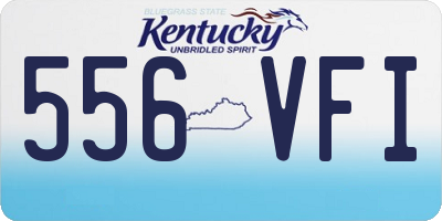 KY license plate 556VFI