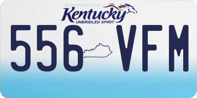 KY license plate 556VFM