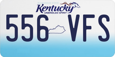 KY license plate 556VFS