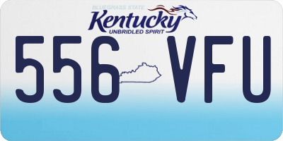 KY license plate 556VFU