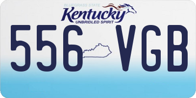 KY license plate 556VGB