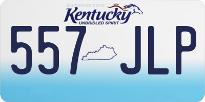 KY license plate 557JLP