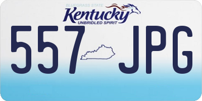KY license plate 557JPG