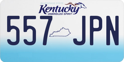 KY license plate 557JPN