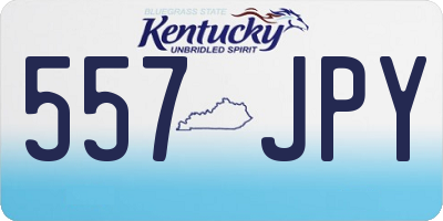 KY license plate 557JPY