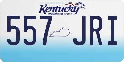 KY license plate 557JRI