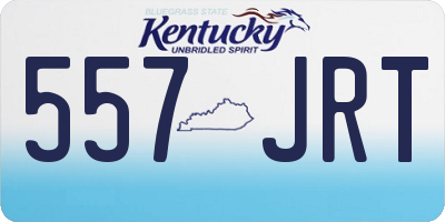 KY license plate 557JRT
